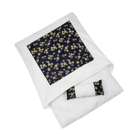 Couchage cocooning pour chat - 45x30cm / Black Flowers - 