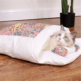 Couchage cocooning pour chat - 45x30cm / Pink - couchage