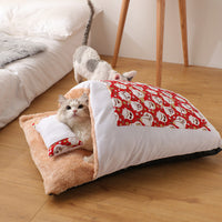 Couchage cocooning pour chat - 45x30cm / Red - couchage