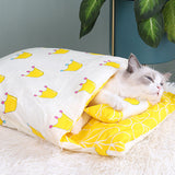 Couchage cocooning pour chat - 65x50cm / Yellow - couchage