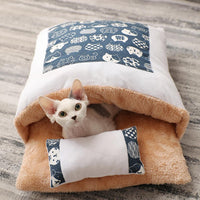 Couchage cocooning pour chat - couchage