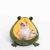 Couchage grenouille pour chat - couchage