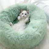 Couchage moelleux pour chat - 100cm / Vert clair - couchage