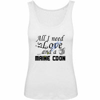 Débardeur Maine Coon "All you Need is a Maine Coon" Exclusif pour femme - Débardeur | La boutique du Maine Coon