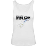 Débardeur Maine Coon "Coeur de Maine Coon" blanc pour femme Exclusif - Débardeur | La boutique du Maine Coon