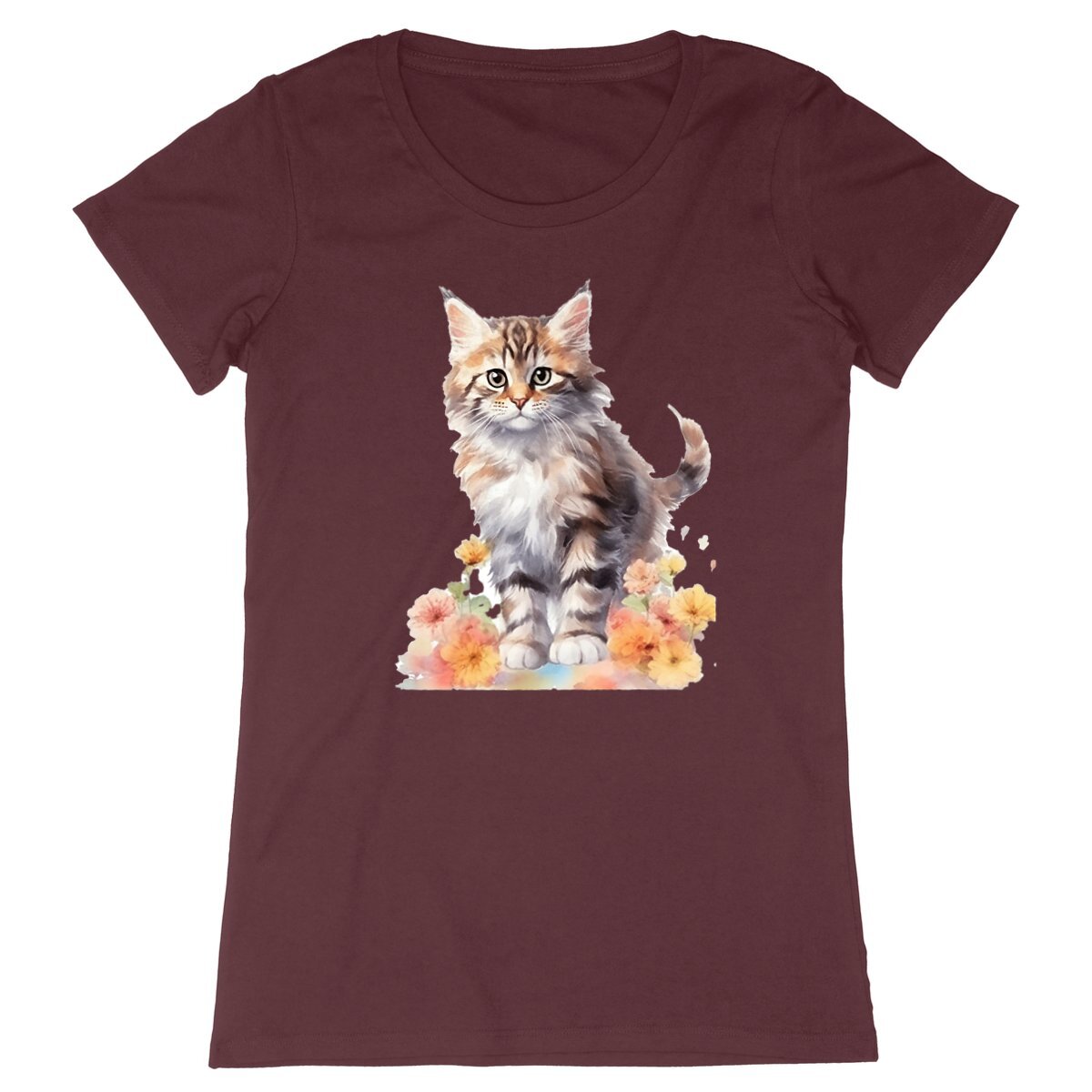 T-shirt femme Bébé Maine Coon