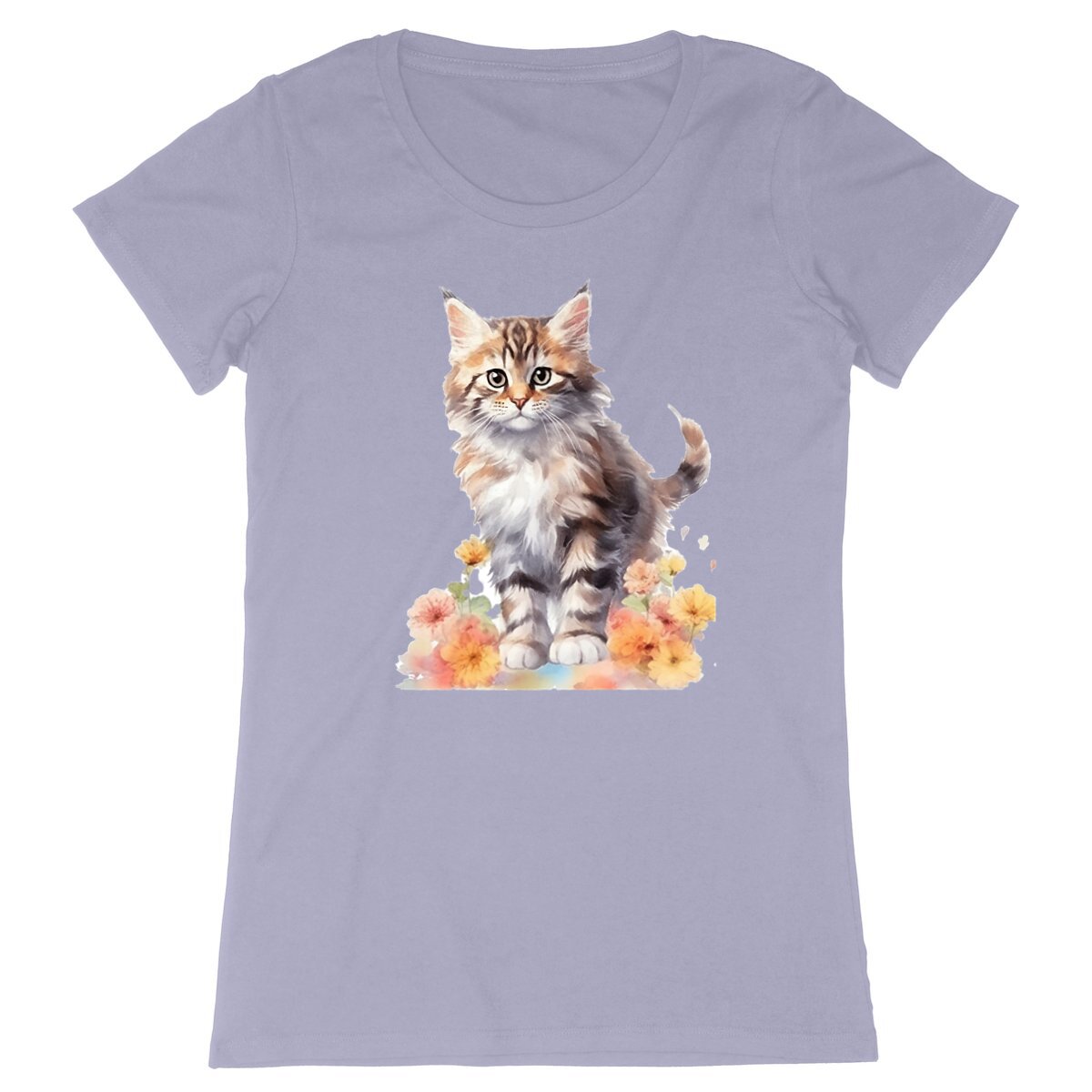T-shirt femme Bébé Maine Coon