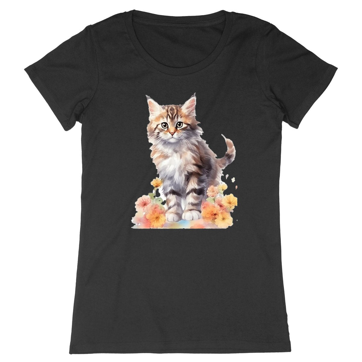 T-shirt femme Bébé Maine Coon