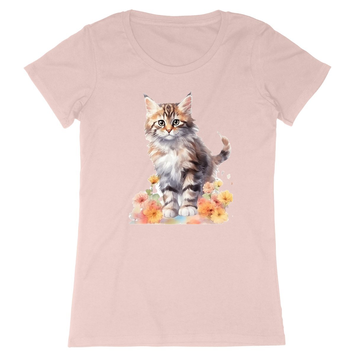 T-shirt femme Bébé Maine Coon