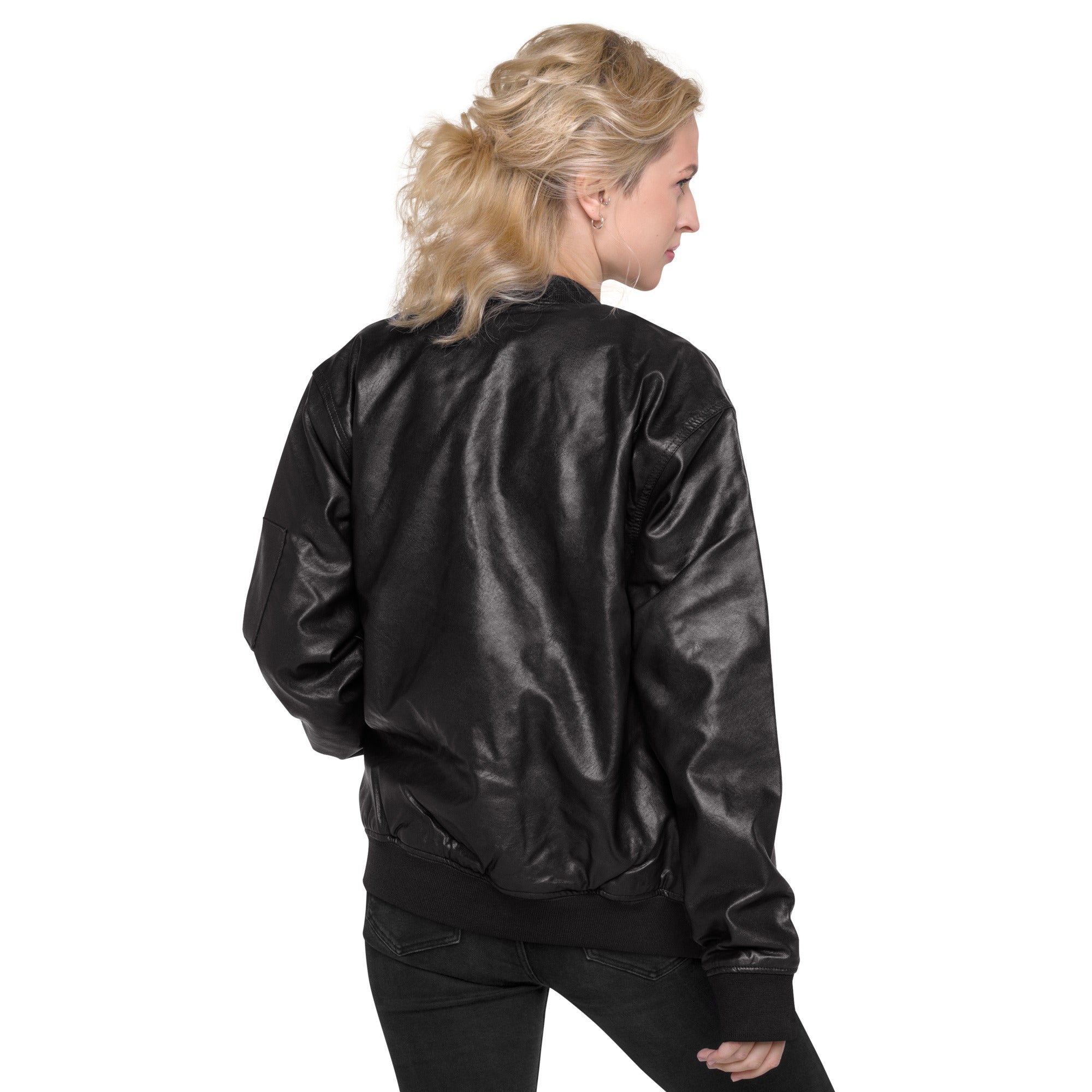 Veste Bomber en cuir Maine Coon