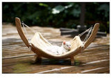 Hamac en bois pour chat - Beige - couchage