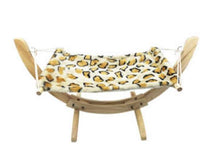 Hamac en bois pour chat - Leopard clair - couchage