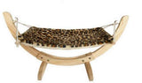 Hamac en bois pour chat - Leopard foncé - couchage