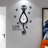 Horloge murale chat - Montre | La boutique du Maine Coon