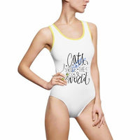 Maillot de bain Cats rule the world - Jaune / XS - Maillots 