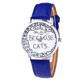 Montre chat "A cause des chats" pour femme - Montre | La boutique du Maine Coon