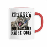 Mug Maine Coon Ne pas énerver - Unique / Rouge - Mug