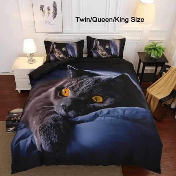 Parure de lit chat lové - Parure de lit | La boutique du Maine Coon