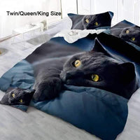 Parure de lit chat lové - Parure de lit | La boutique du Maine Coon
