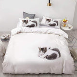 Parure de lit chat qui dort - Parure de lit | La boutique du Maine Coon