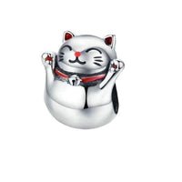 Pendentif chat porte bonheur chinois - | La boutique du Maine Coon