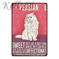 Plaque Métal Vintage Chat Du Bengale – Décoration Murale 20,3 X 30,5 Cm Pour Fête Des Pères Ou Enfants