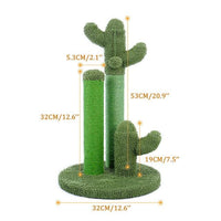 Griffoir Cactus - Socle Vert / L / France - Arbre à chats