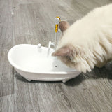 Fontaine pour chat en forme de baignoire