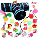 Tunnel + 22 jouets pour chats - Lot 2 / 22 jouets - Jouets 