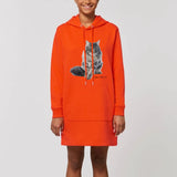 Robe à capuche Maine Coon - Orange / XS - Robe