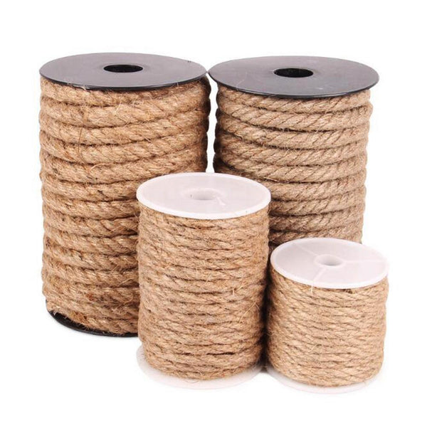 Rouleau de corde en sisal naturel 6mm 4 bouts