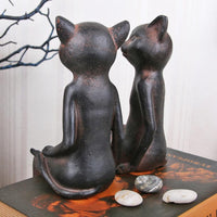 Statue chats en résine 27 cm | La boutique du Maine Coon