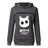 Sweat chat kangourou - Sweat | La boutique du Maine Coon