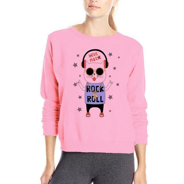 Sweat à Capuche Chat MADEMOISELLE R - Taille M Gris - Occasion Très Bon État - Vêtement Femme Décontracté