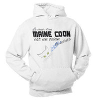 Sweat à capuche "Coeur de Maine Coon" Exclusif homme/femme | La boutique du Maine Coon