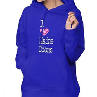 Sweat Maine Coon <br>"I love Maine Coon" pour femme - Sweat | La boutique du Maine Coon
