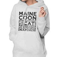 Sweat Shirt chat Maine Coon </br>Typographie pour femme - Sweat | La boutique du Maine Coon