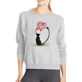 Sweatshirt chat amoureux - Sweat | La boutique du Maine Coon