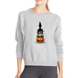 Sweatshirt chat sur une citrouille - Sweat | La boutique du Maine Coon