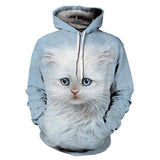 Sweatshirt chaton blanc femme - Sweat | La boutique du Maine Coon