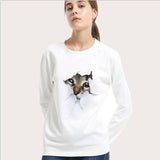 Sweatshirt chaton caché effet 3D - Sweat | La boutique du Maine Coon