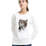 Sweatshirt chaton qui rêve effet 3D - Sweat | La boutique du Maine Coon