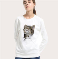 Sweatshirt chaton qui rêve effet 3D - Sweat | La boutique du Maine Coon