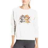 Sweatshirt chats trop mignons - Sweat | La boutique du Maine Coon