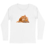 T-shirt à manches longues Maine Coon et poissons - La boutique du Maine Coon