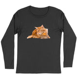 T-shirt à manches longues Maine Coon et poissons - La boutique du Maine Coon