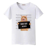 T-shirt Bad Cat - Blanc / S - T-shirt