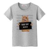 T-shirt Bad Cat - Gris / S - T-shirt