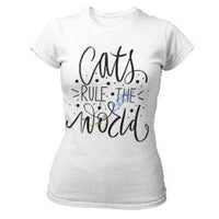 T-shirt Cats rule the world pour femme - T-shirt