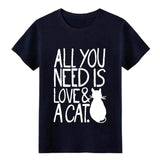 T-shirt chat All You Need Is Love And A Cat pour homme - 